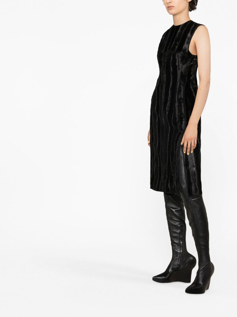 Black Velvet Midi Dress