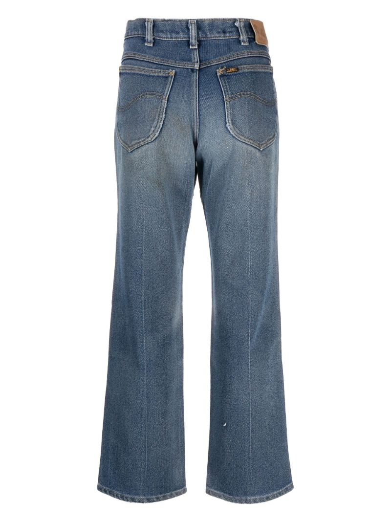 Blue X Lee Ripped Straight-leg Jeans
