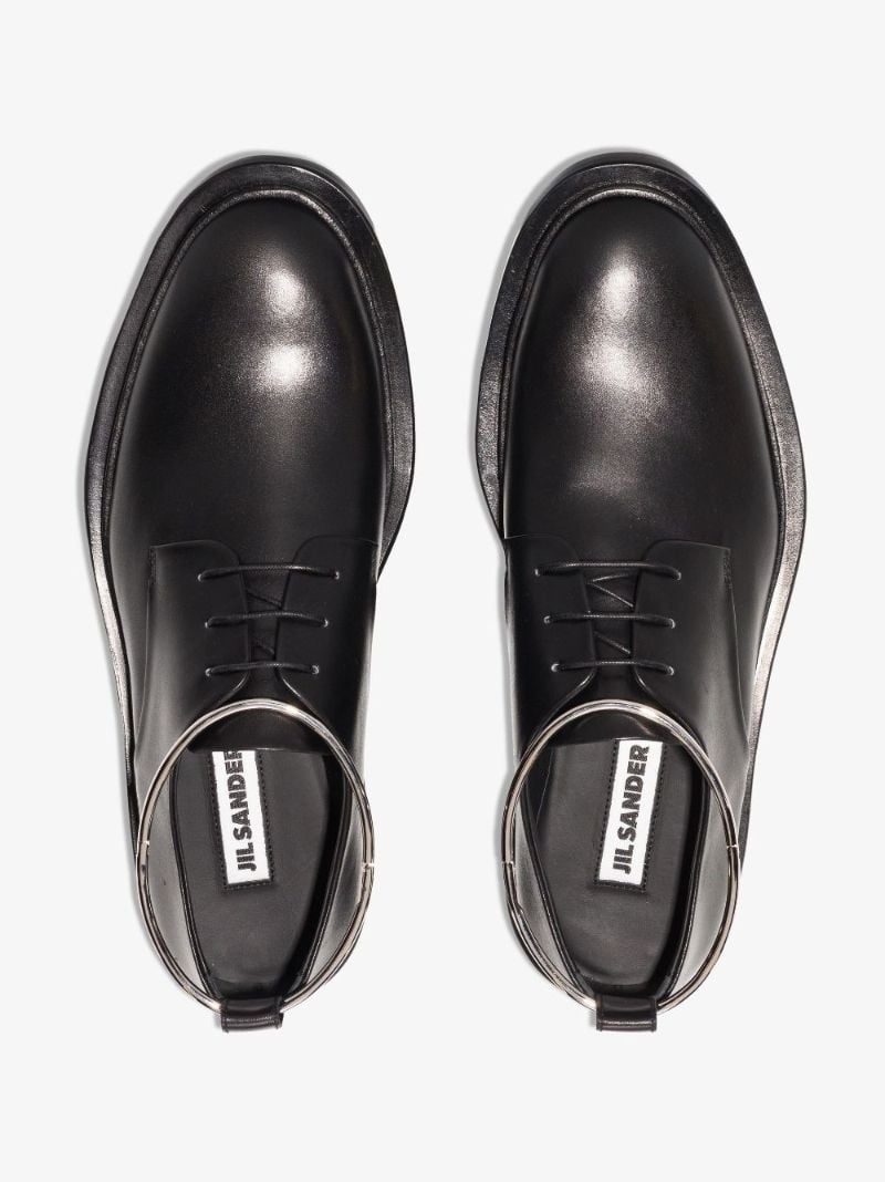 Black Royal Anklet Leather Brogues