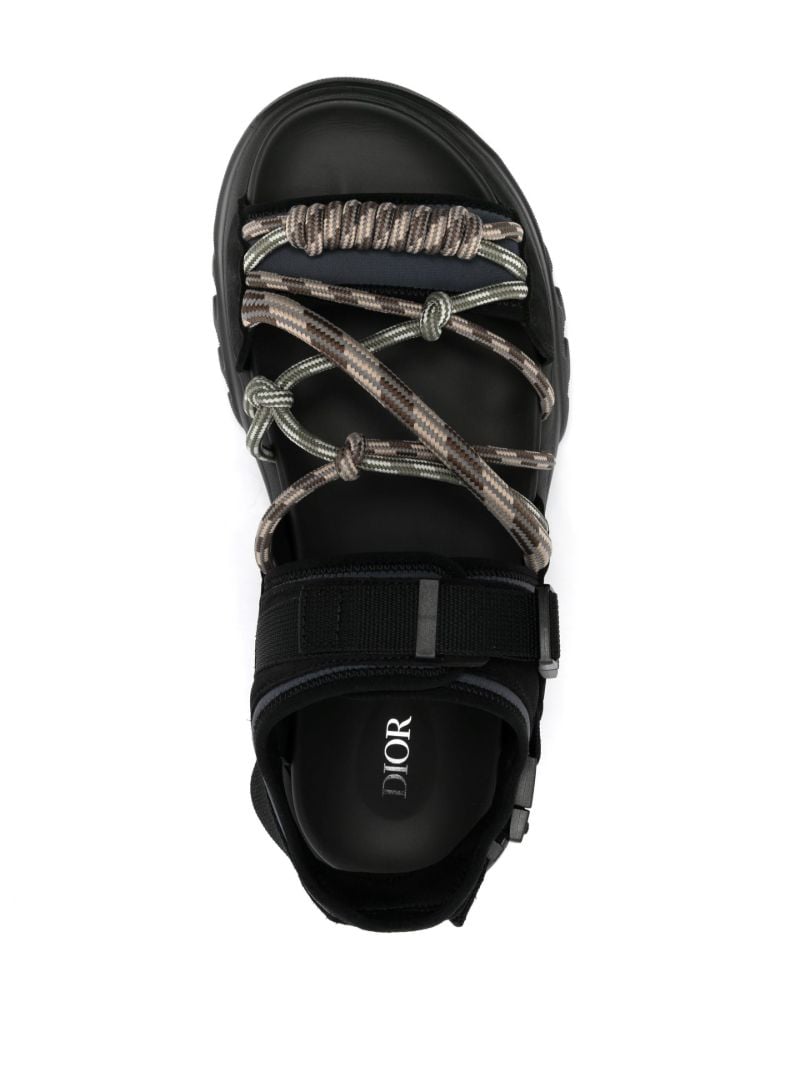 Black H-town Hiking Sandals