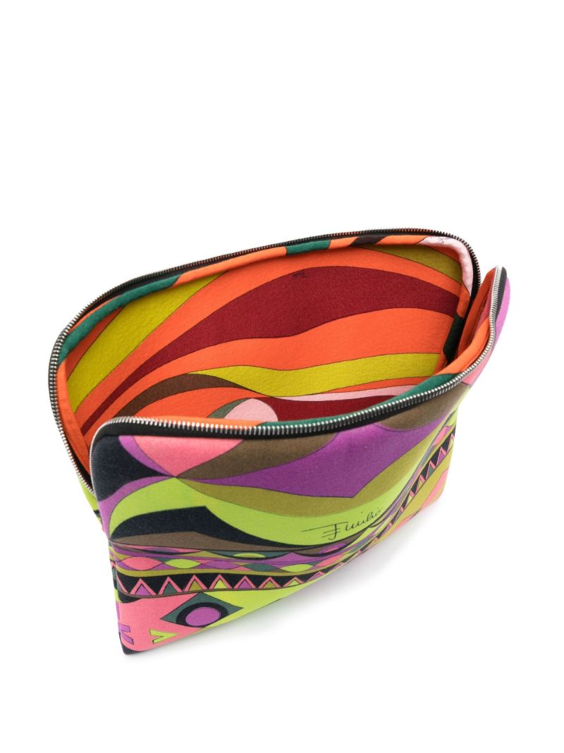 Purple Rombi Print Laptop Case