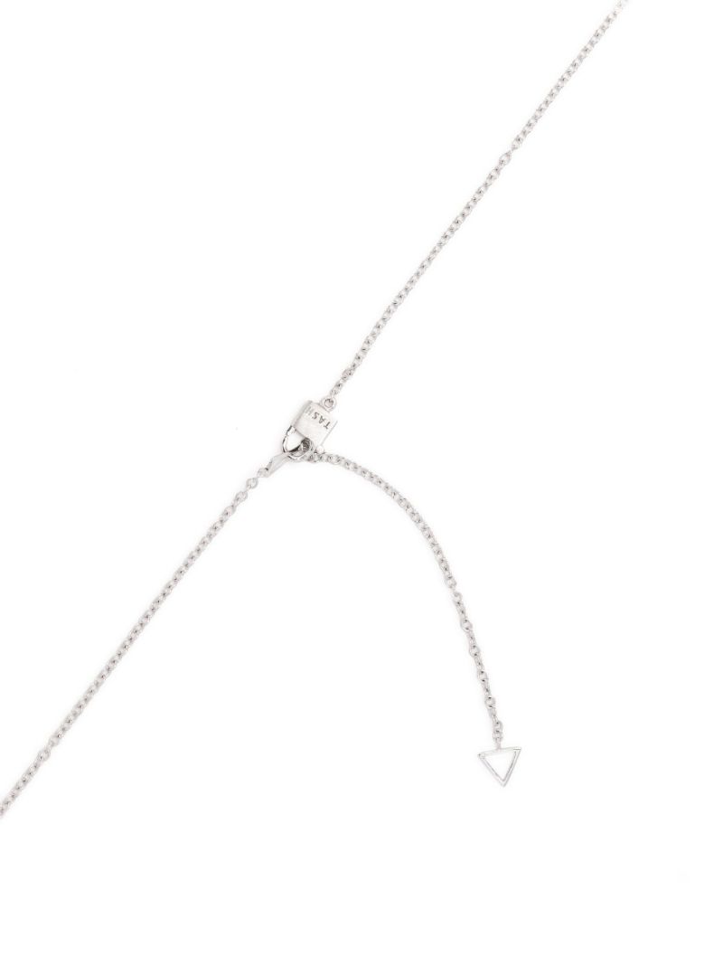 18k White Gold Star Diamond Necklace