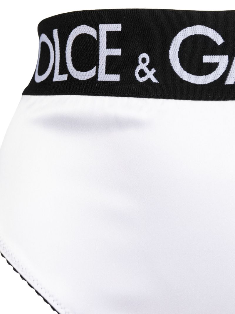 White Logo Briefs