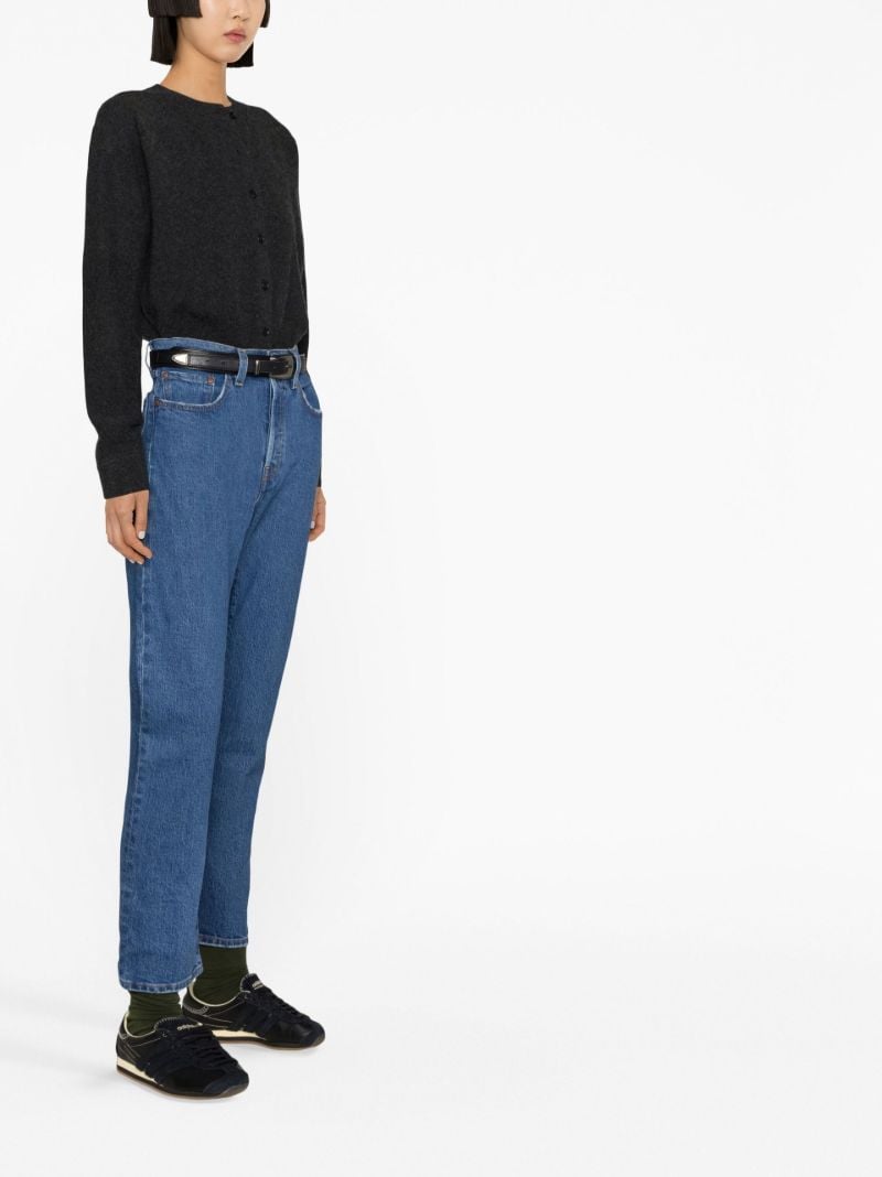 Blue 501 Cropped Straight-leg Jeans
