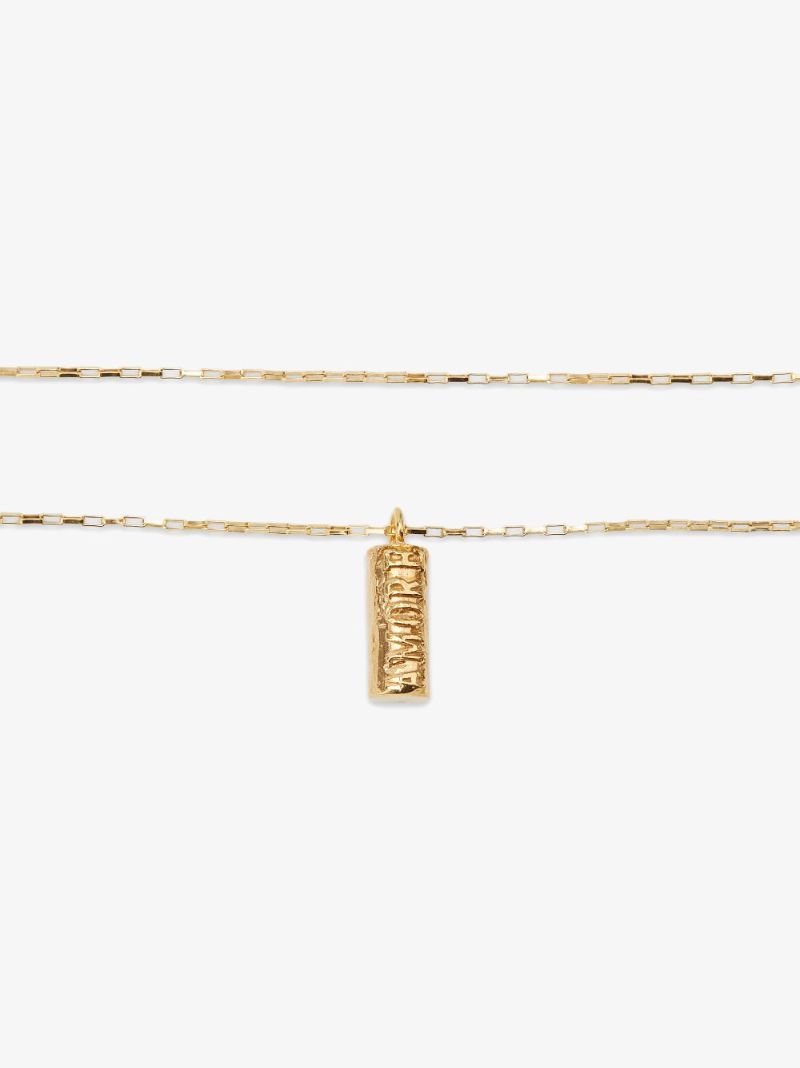 Gold-plated the Amore Pendant Necklace
