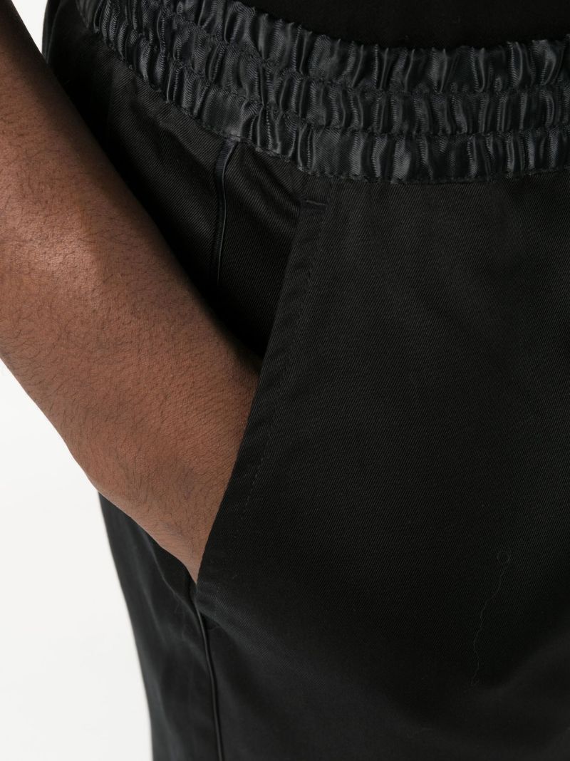 Black Home Suit Drawstring Shorts