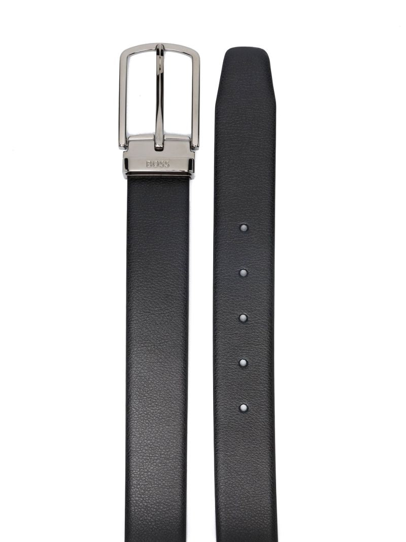 Black and Brown Reversible Leather Belt