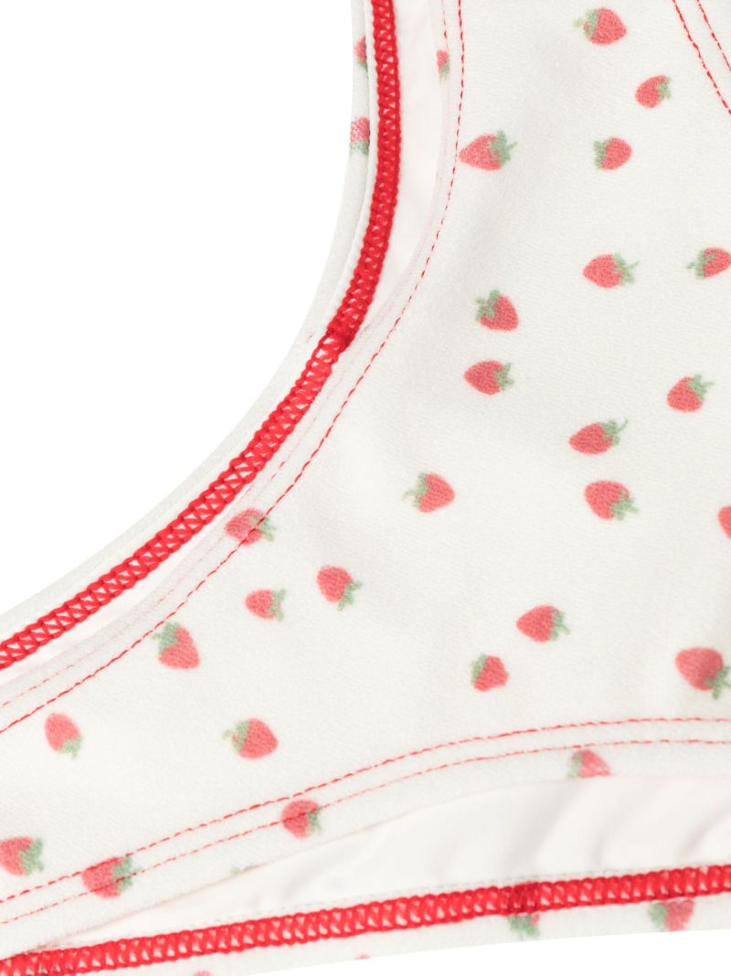 Pink Katarina Floral Terry Bikini Bottoms