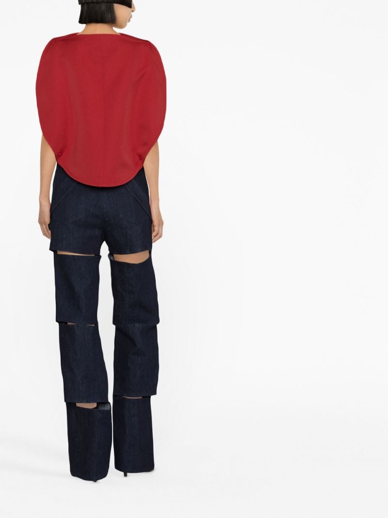 Red Logo Detail Sleeveless Top
