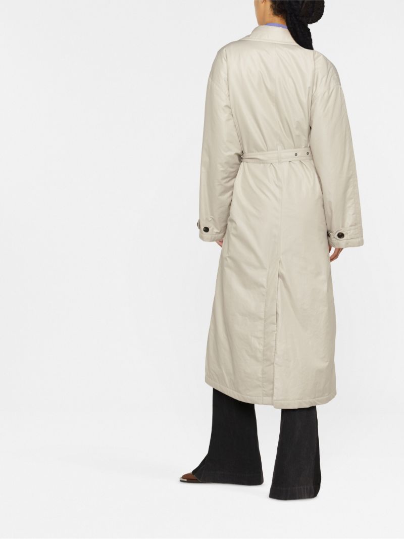 Neutral Crisley Belted Trench Coat