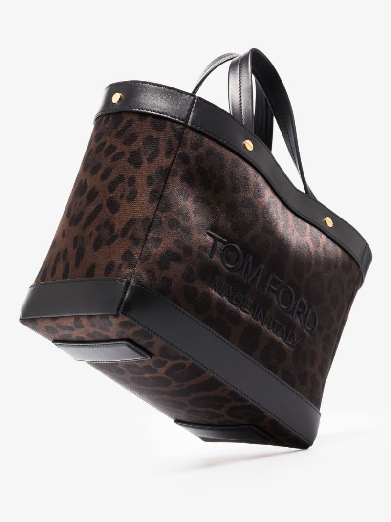 Brown Animalier Mini Tote Bag