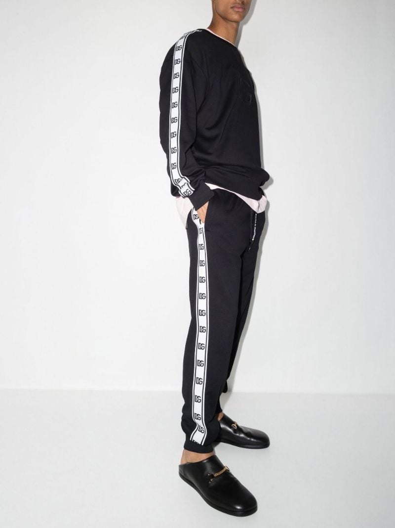 Black Logo Tape Track Pants