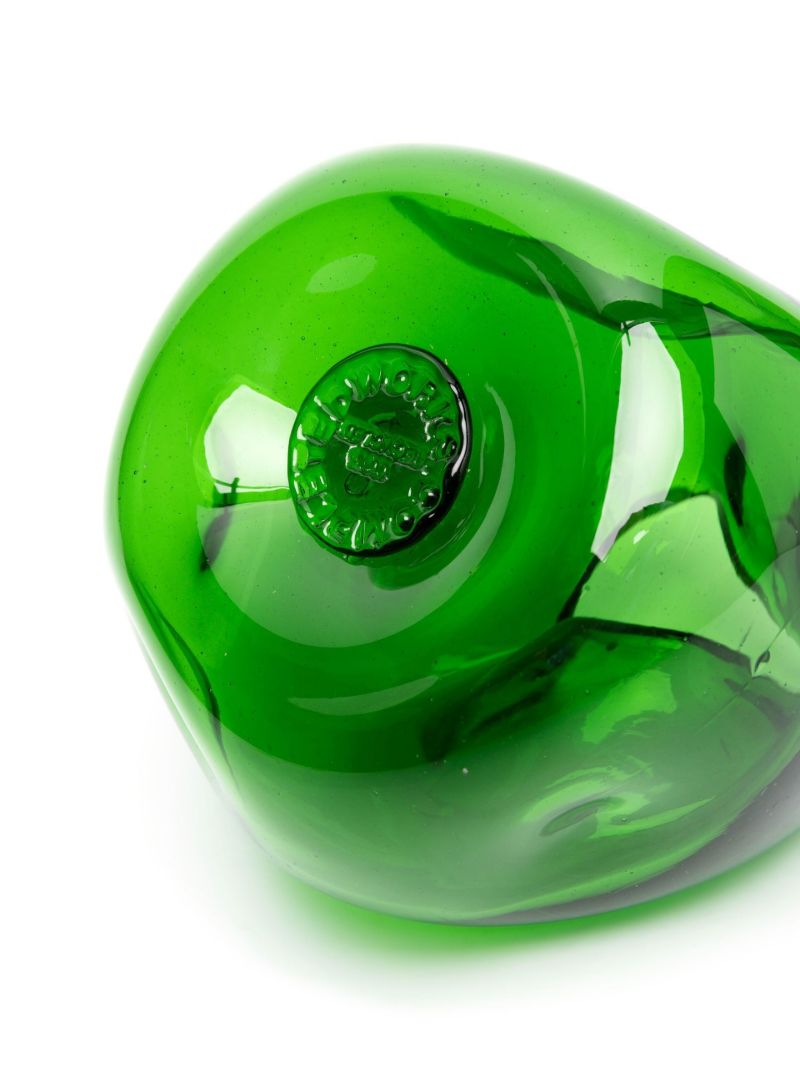 Green the Bubble to End All Bubbles Glass Vase