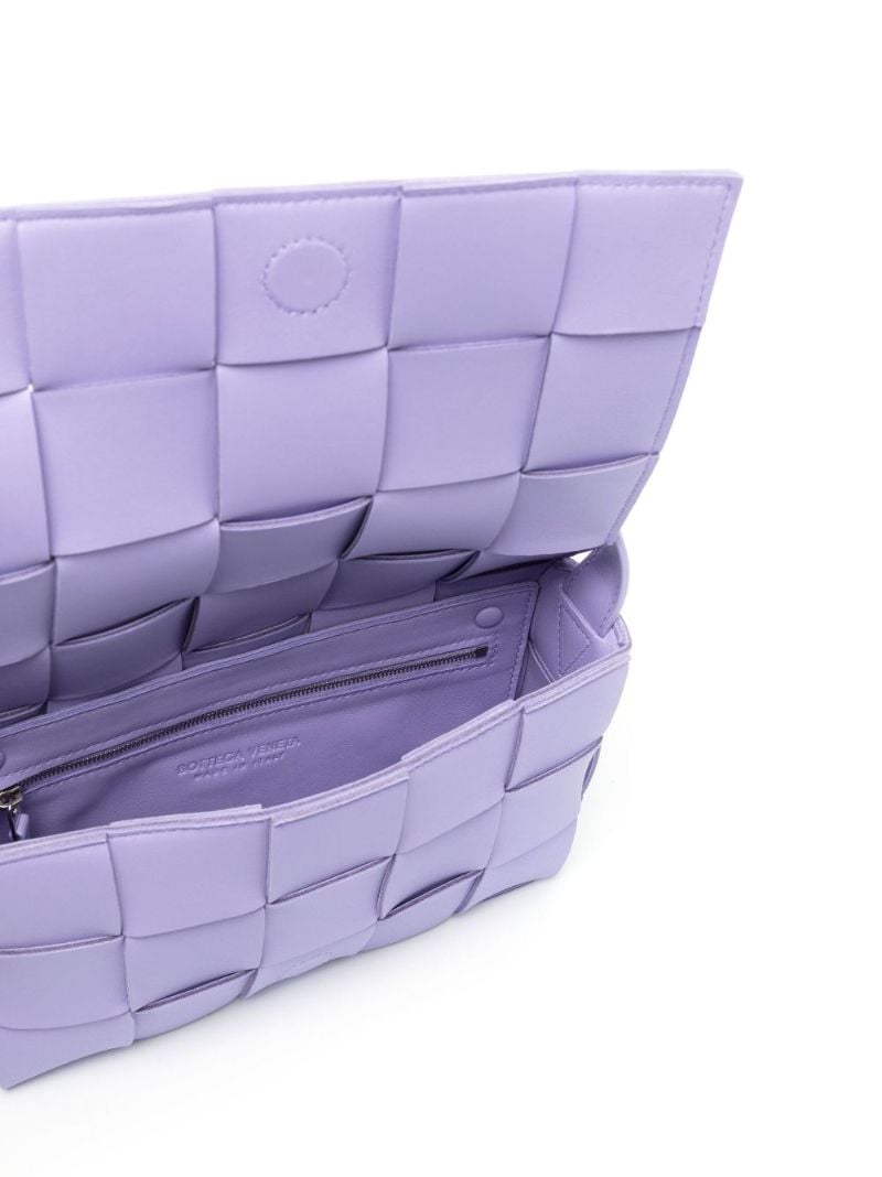 Purple Cassette Leather Cross Body Bag