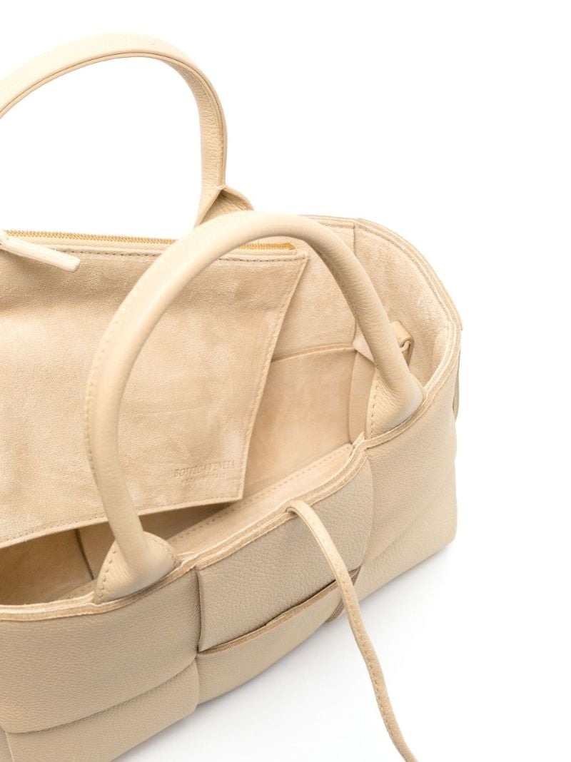 Neutral Arco Mini Leather Tote Bag