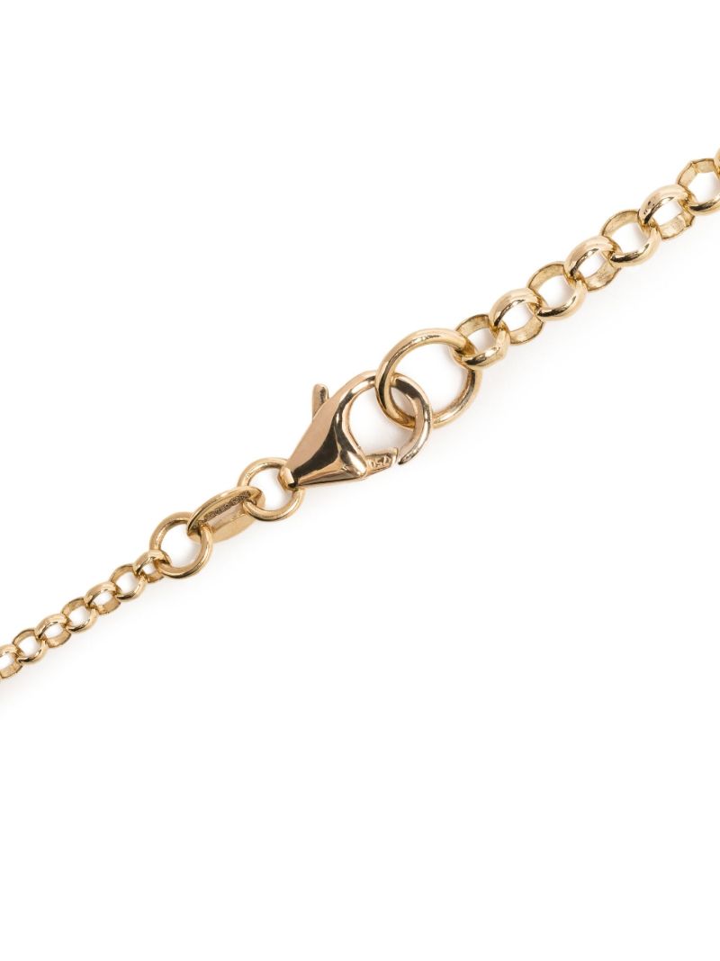 18k Yellow Gold Strength Diamond Pendant Necklace