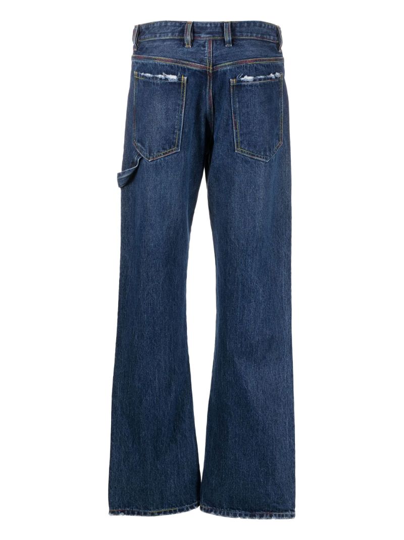 Blue Life Fold Over Waist Flared Jeans