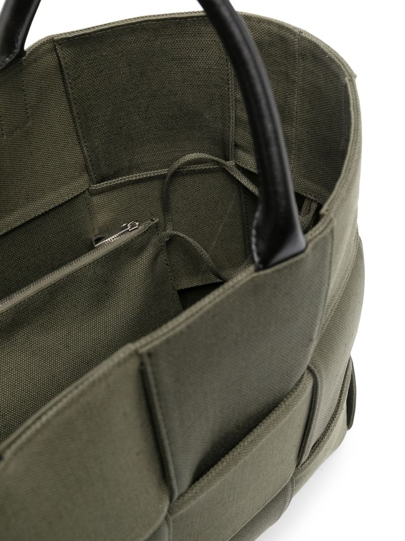 Green Military Padded Canvas Tote Bag