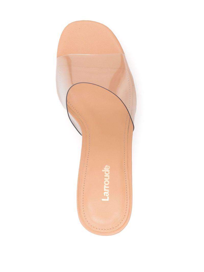Clear Dolly 130 Platform Pvc Mules