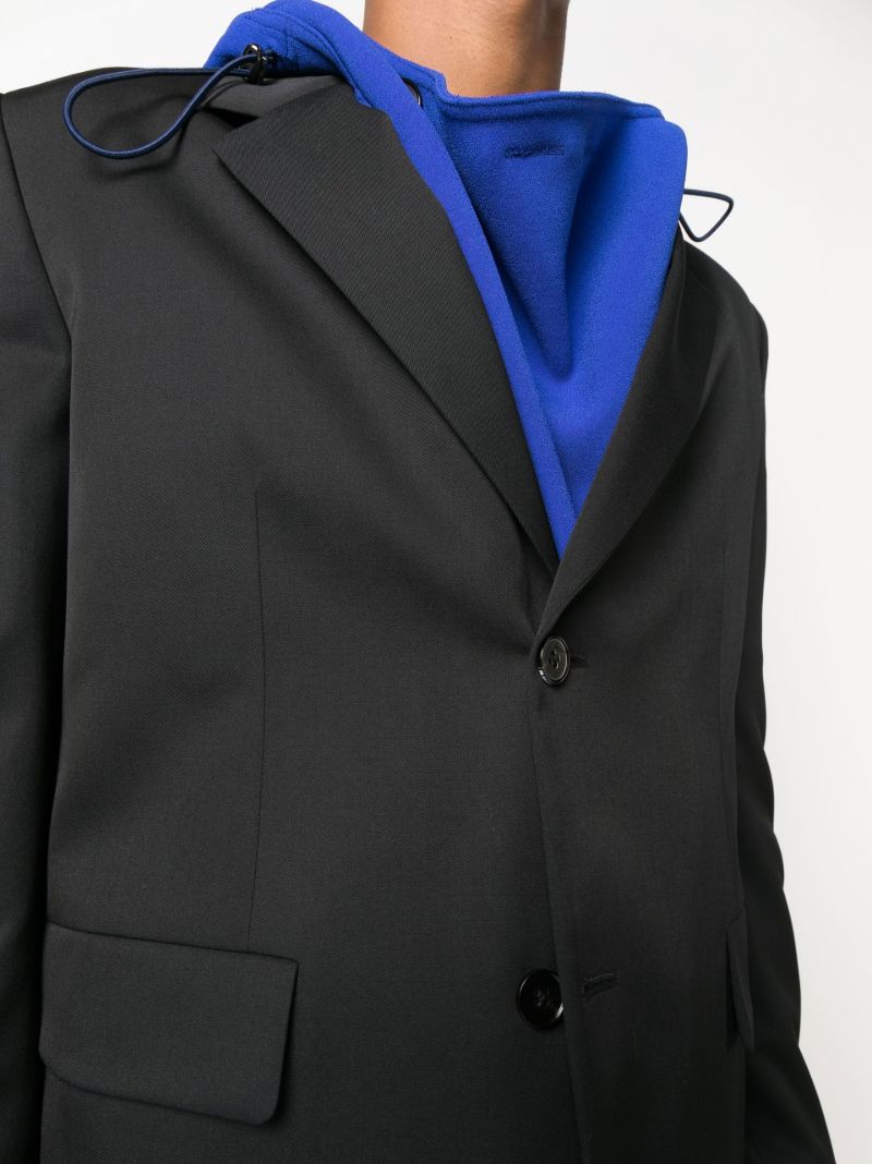 Black Single-breasted Wool Suit