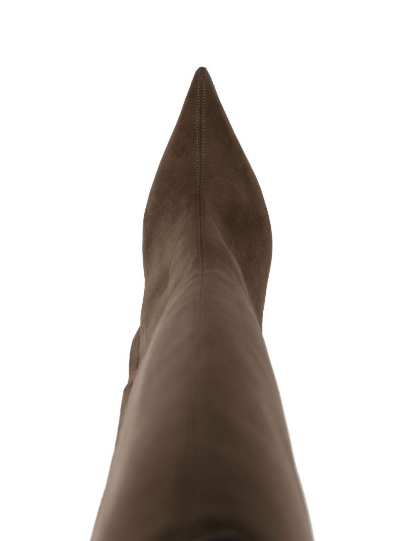 Brown Nadja 100 Faux Suede Knee Boots