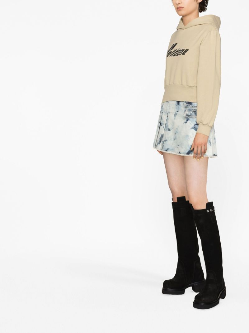 Neutral Logo Cotton Hoodie