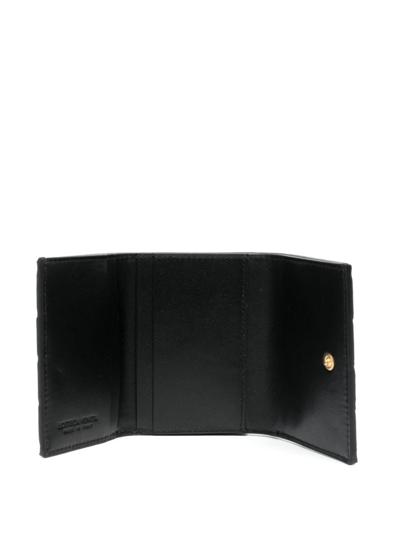 Black Intrecciato Leather Wallet