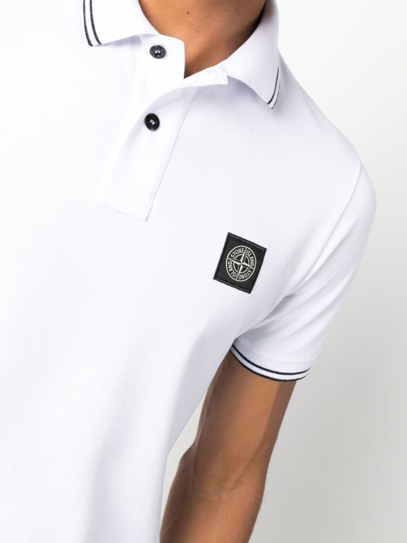 White Cotton PiquÃ_x0083_© Polo Shirt