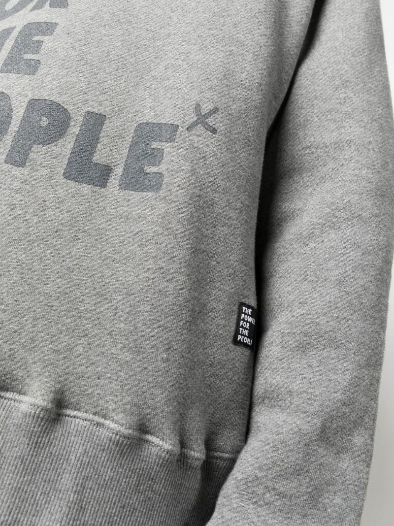 Grey Stevie Logo Print Sweatshirt
