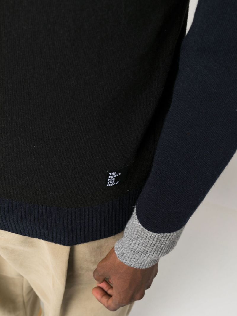Black and Grey Ollie Wool Sweater