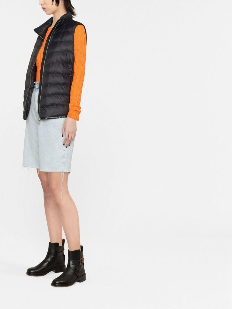 Black Harlow Quilted Gilet