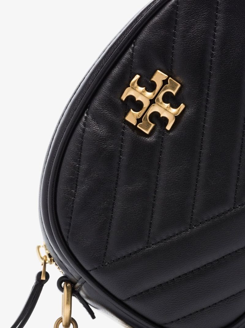 Black Kira Quilted Leather Camera Bag