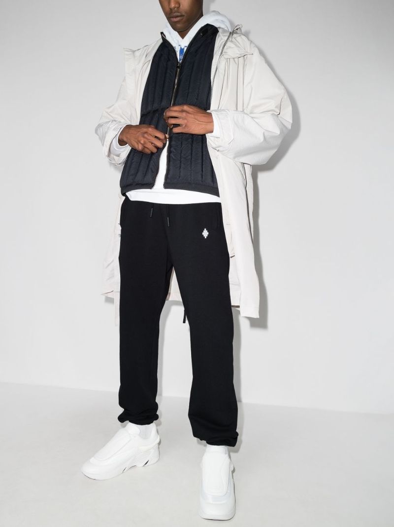 Embroidered Cross Logo Track Pants