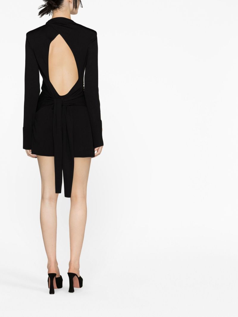 Black Cata Cut-out Mini Dress