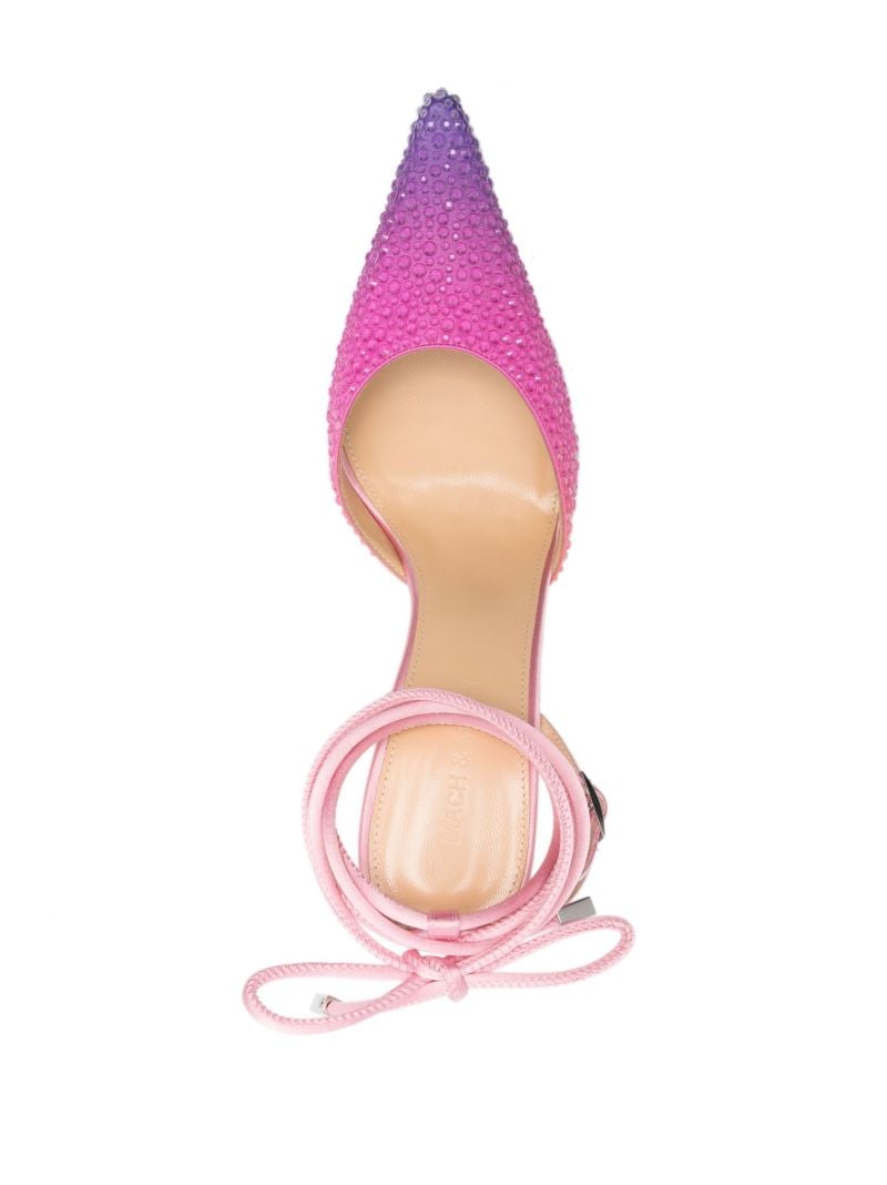 Pink Galactic 100 Crystal Satin Pumps