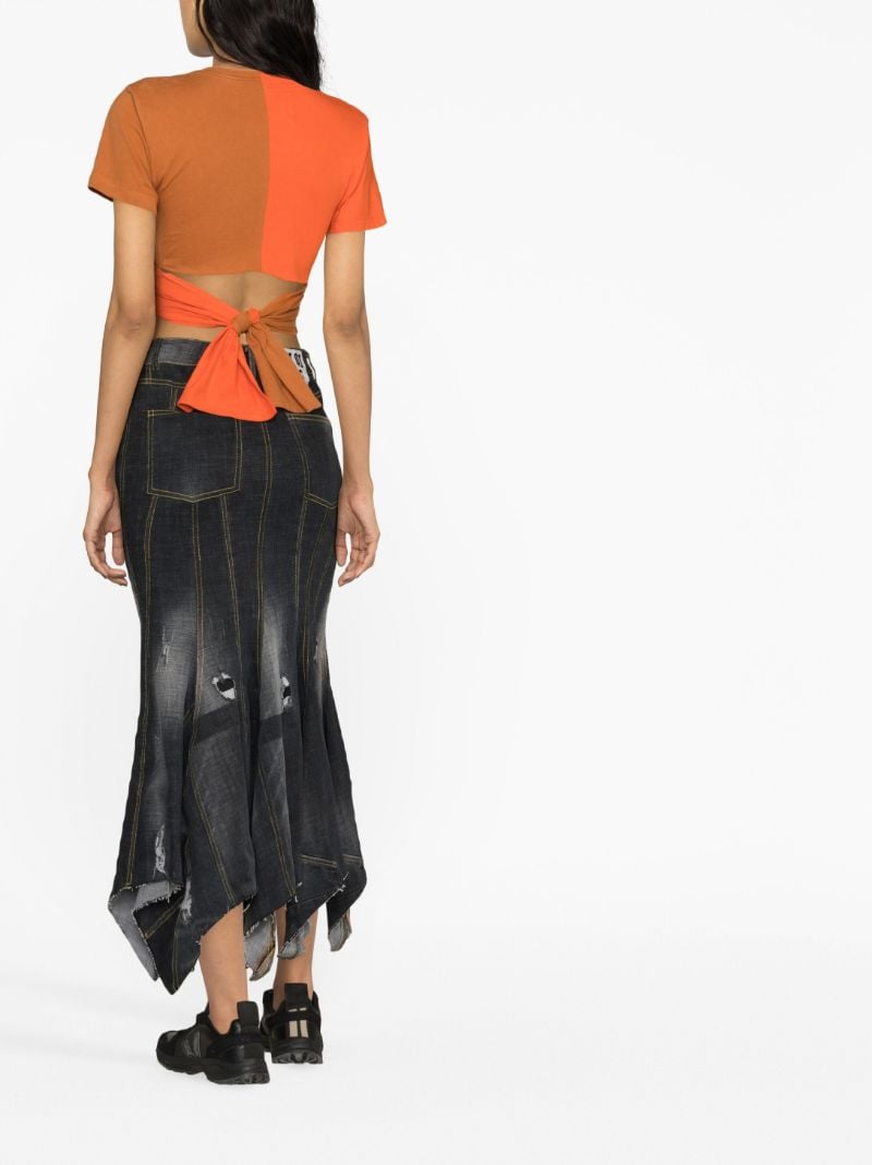 Orange Kylie Wrap T-shirt