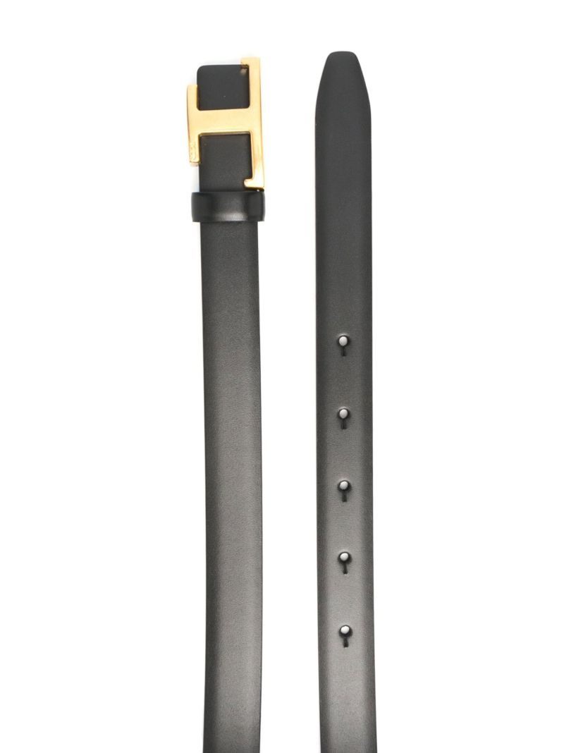 Black Reversible Leather Belt