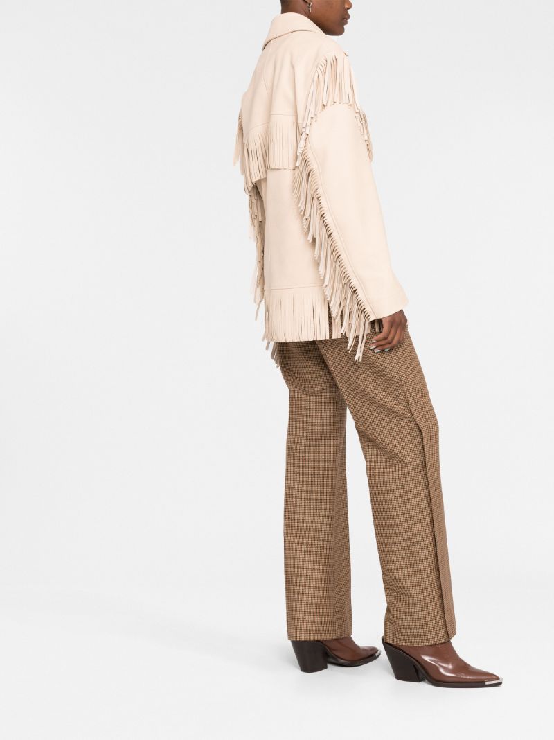 Neutral Fringe Detail Jacket