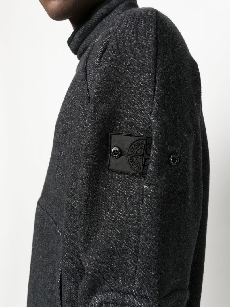 Black Mock Neck Sweatshirt