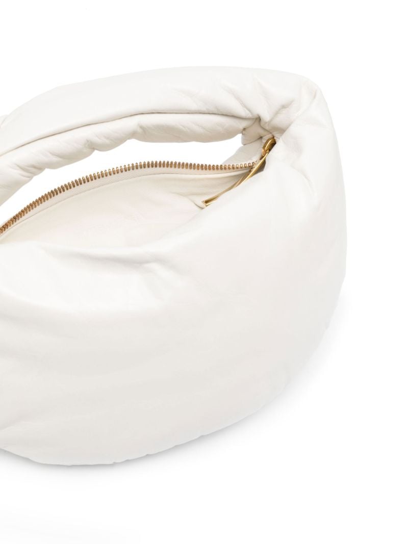 White Mini Jodie Leather Top Handle Bag