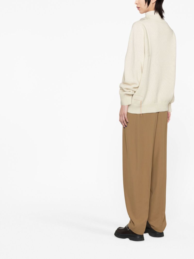 White Lucy Turtleneck Sweater