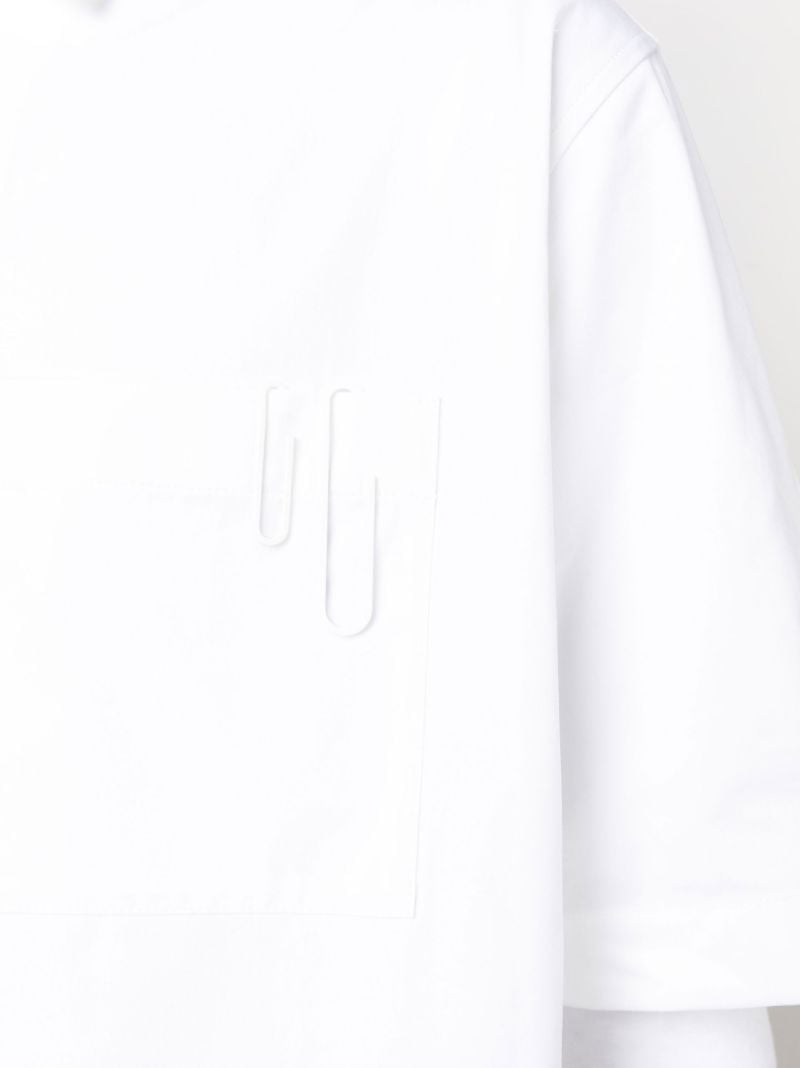 White Paperclip Holiday Cotton Shirt