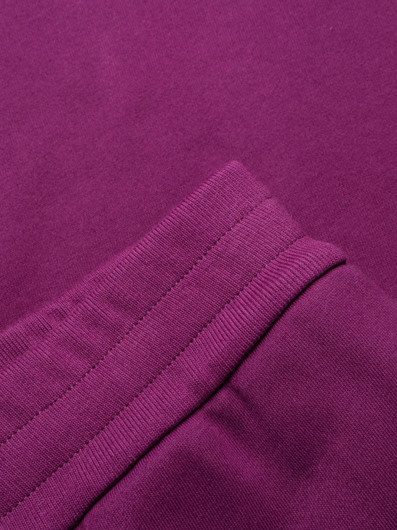 Purple Logo Print Track Pants