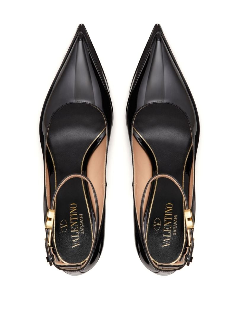 Black Tan-go 165 Patent Leather Pumps