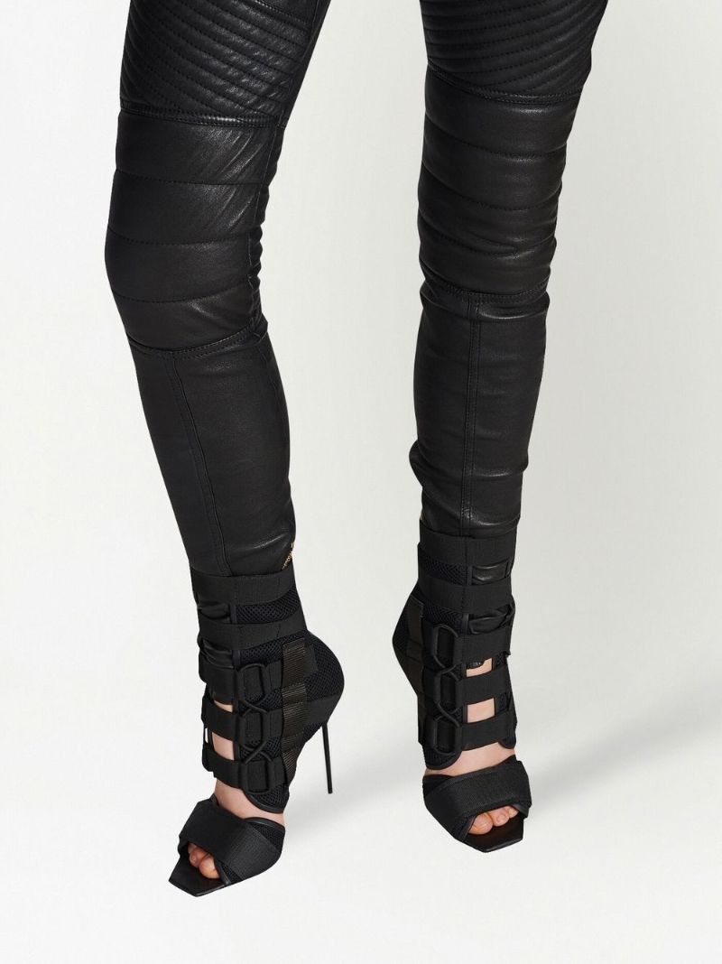 Black Uma 100 Sandals