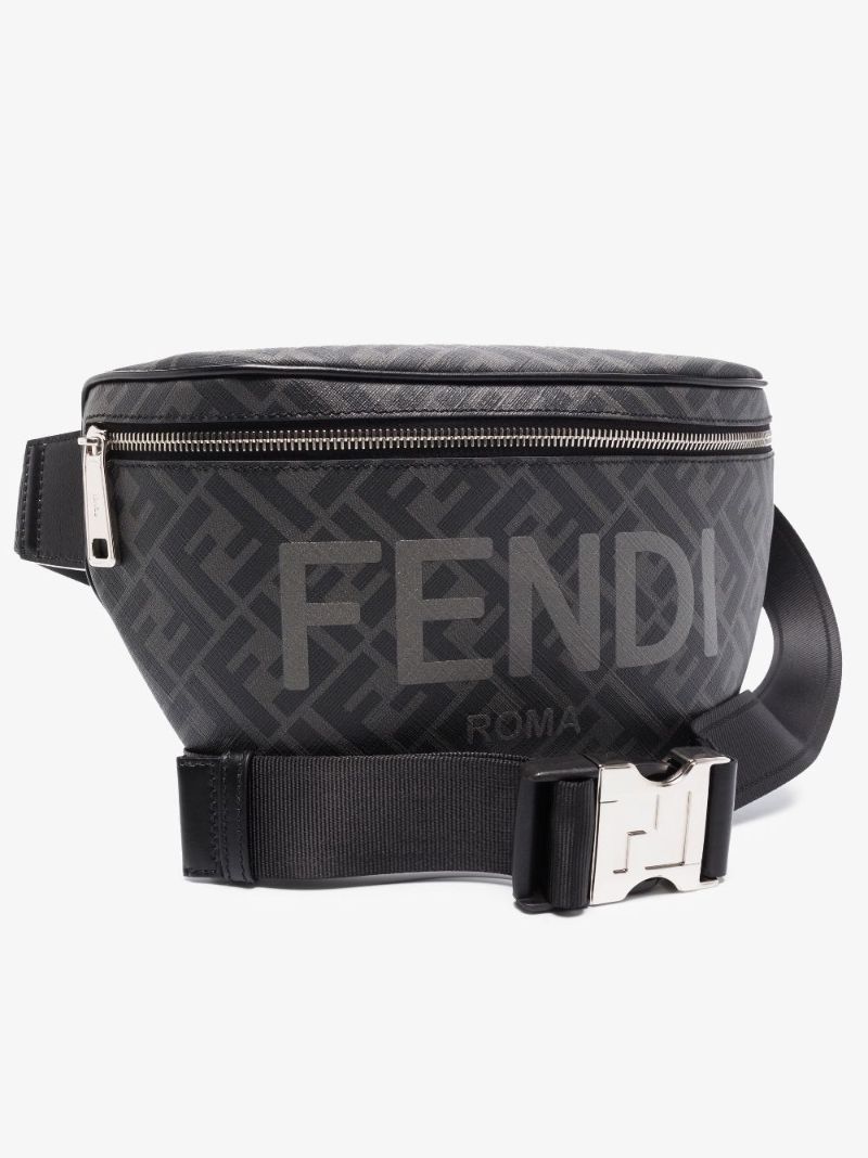 Black Ff Logo Cross Body Bag