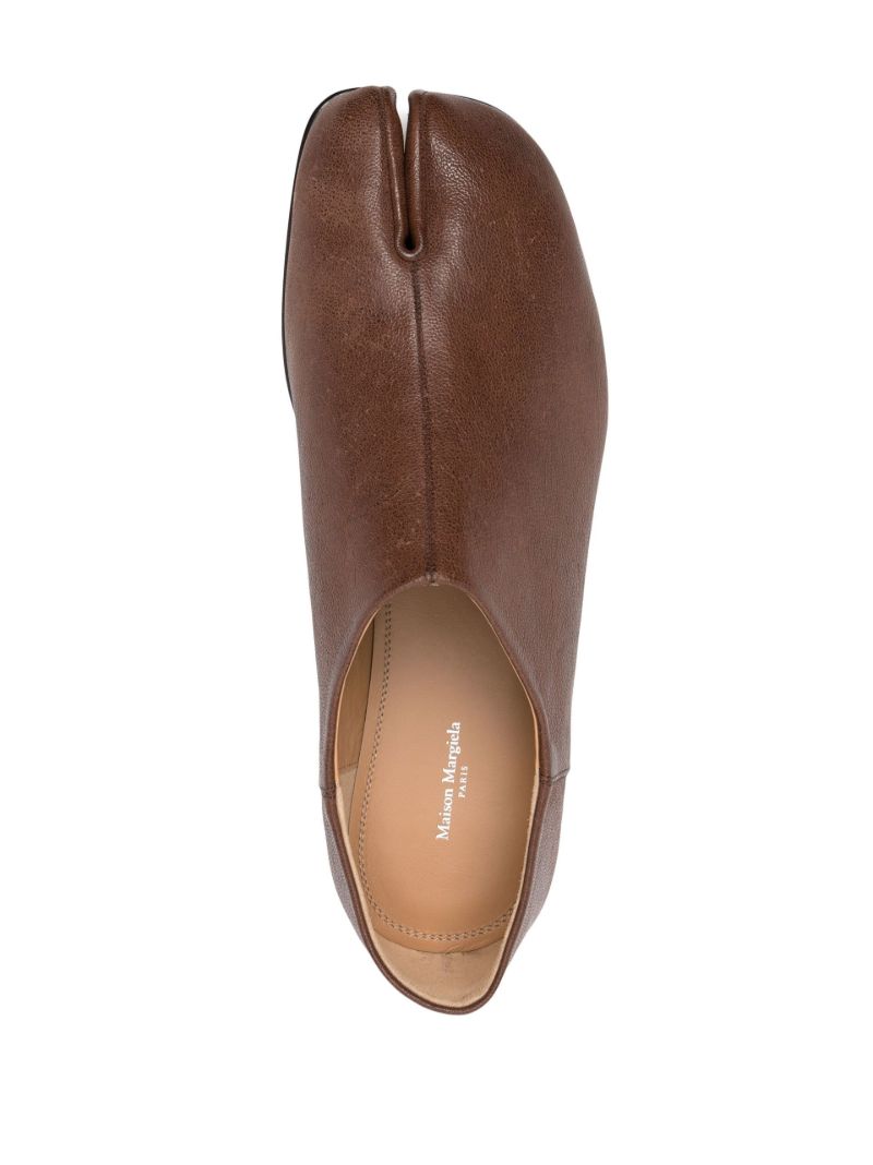 Brown Tabi Slip on Loafers