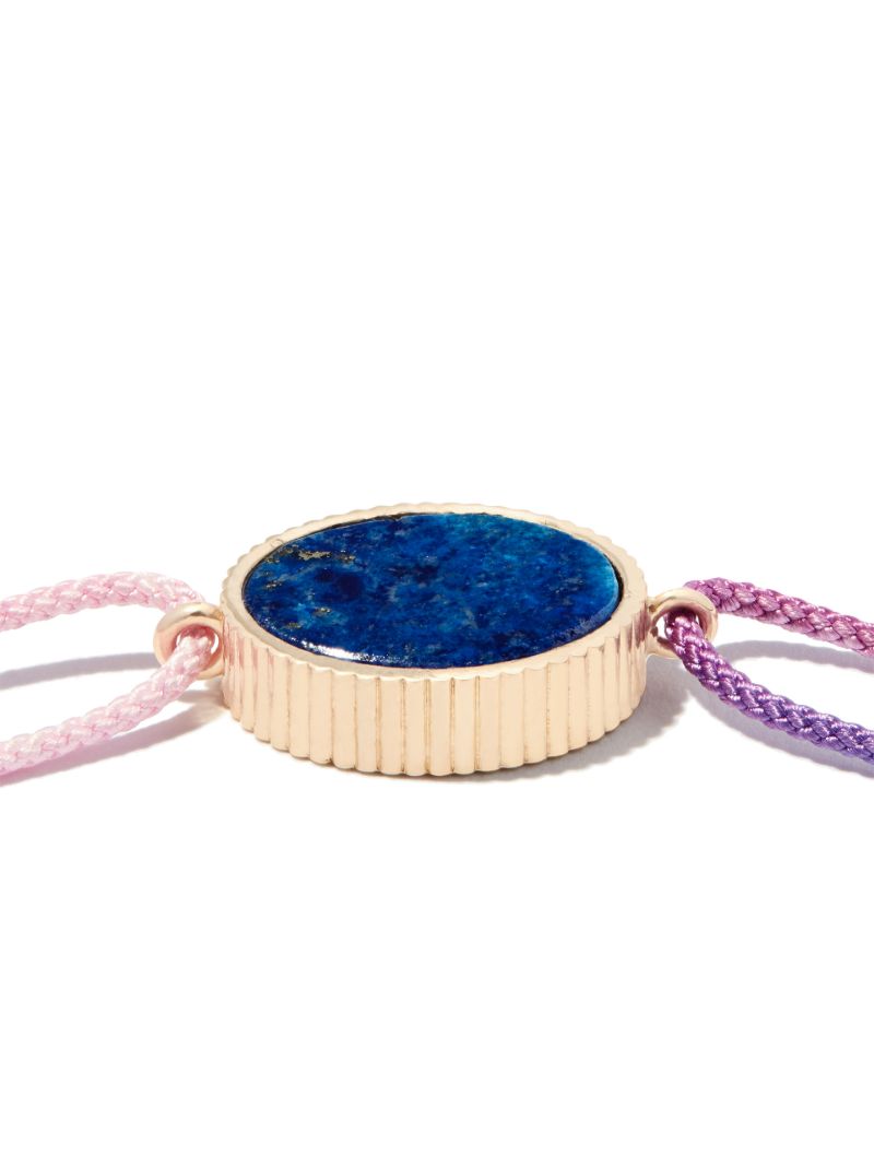 14k Yellow Gold the Good Times Skull Ombre Bracelet