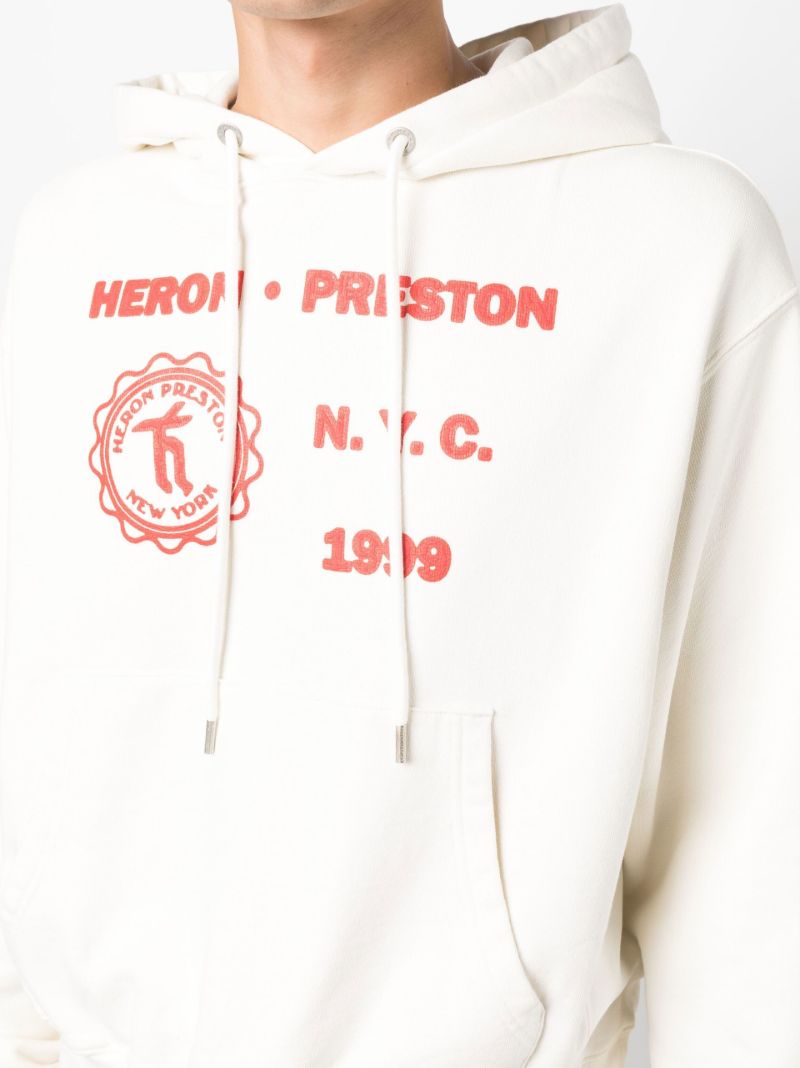 White Medieval Heron Hoodie