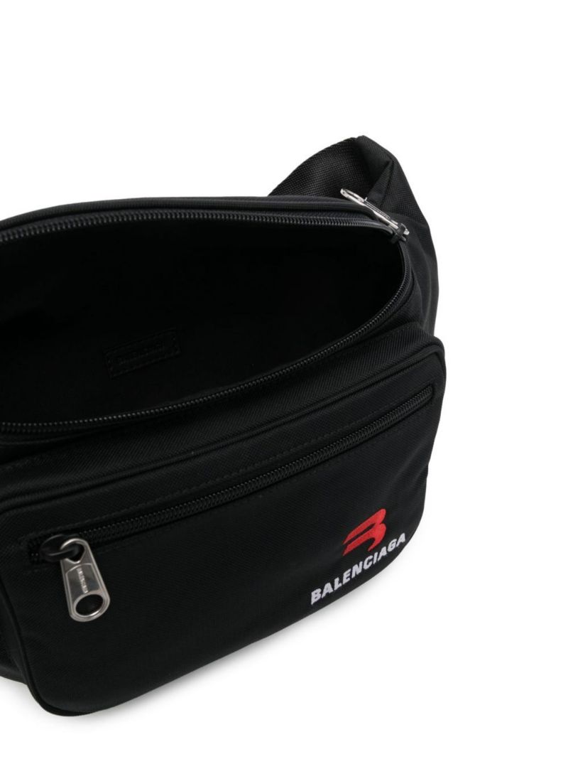 Black Explorer Medium Belt Bag